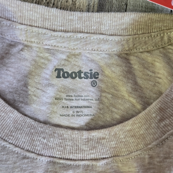TOOTSIE ROLL | Candy Logo T-shirt in Brown/Tan sz S (Boys 6/7) - Picture 5 of 6